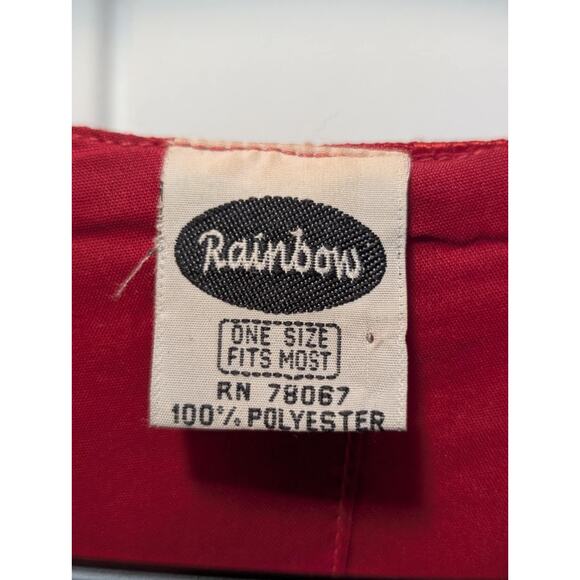 Vtg. Rainbow Dashiki Coat Jacket Red Gold Embroidery Long Sleeve One Size Unisex - Picture 9 of 11